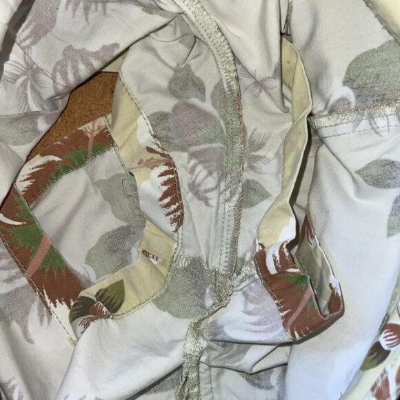 Old Navy Womens Floral Skort Size 0 Tropical Hawaiian Pattern Beige Cotton Summe - Picture 6 of 9